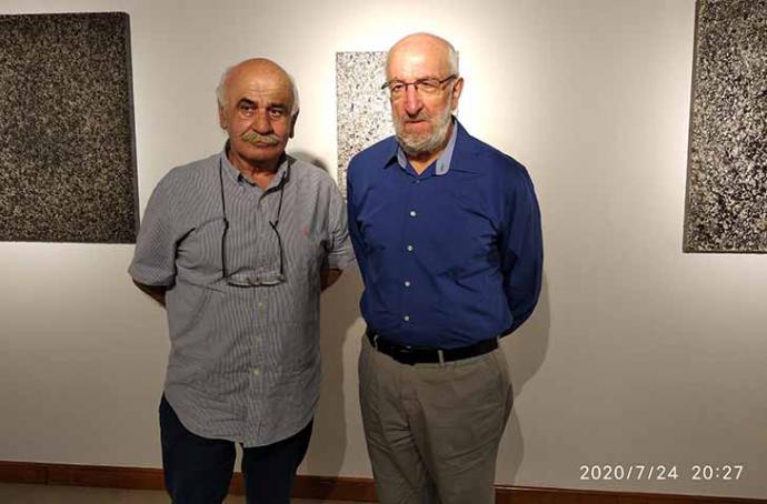 Los pintores Faustino Cuevas y José Manuel Puente inauguran Aselart en la localidad de Mazcuerras