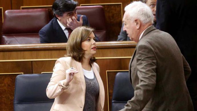 García Margallo y Sáenz de Santa María en una imagen de archivo