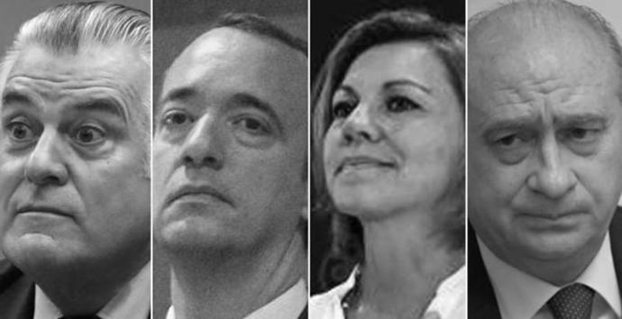 De (i) a (d) Barcenas. Martínez, Cospedal y Fdez-Díaz, los "actores" del caso "Kitchen"