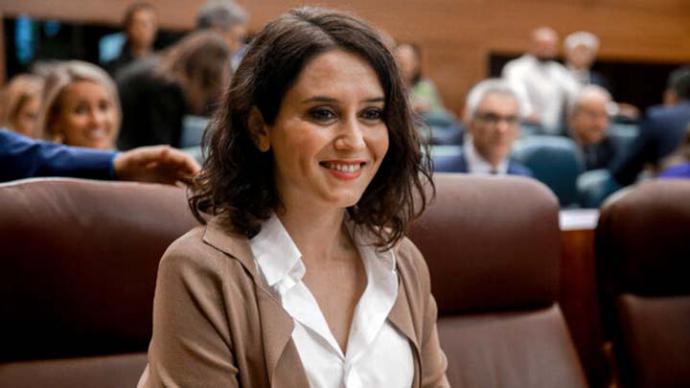 Isabel Díaz Ayuso, presidenta de la Comunidad de Madrid