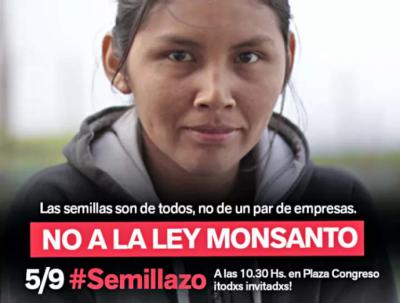 Semillazo contra la Ley Monsanto-Bayer