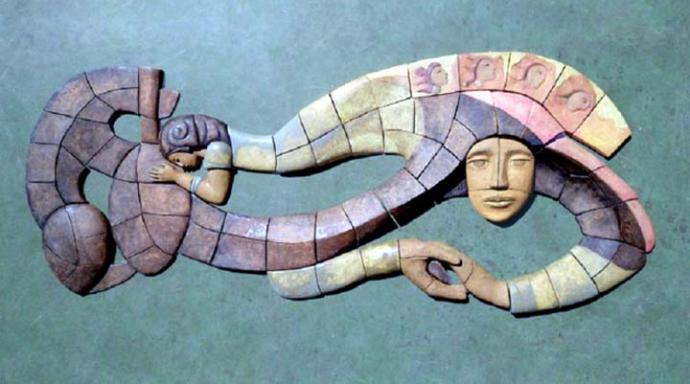 Murales de cerámica inspirados en poemas de Gabriela Mistral llegan al Museo Precolombino