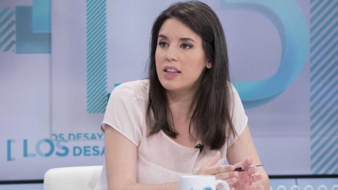 La portavoz parlamentaria de Unidas Podemos, Irene Montero