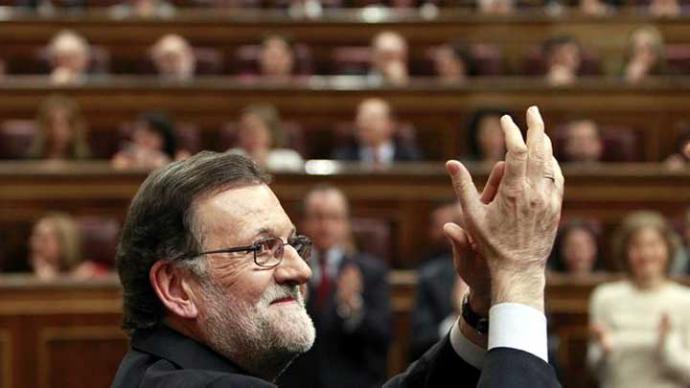 Mariano Rajoy al finalizar su discurso en la segunda votación para la investidura.