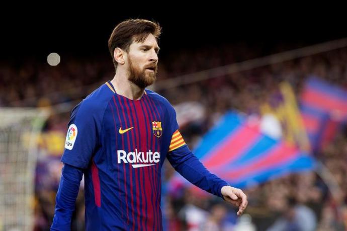 El delantero argentino del FC Barcelona, Lionel Messi