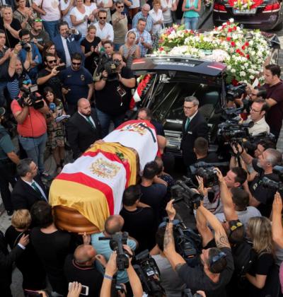 Imagen del funeral de Reyes