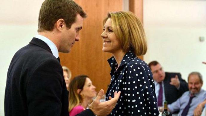 Cospedal y Casado en una imagen de archivo