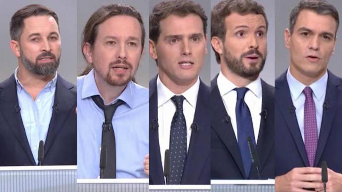 Sánchez aleja la coalición con Iglesias, las derechas se enzarzan y Abascal hace xenofobia en prime time