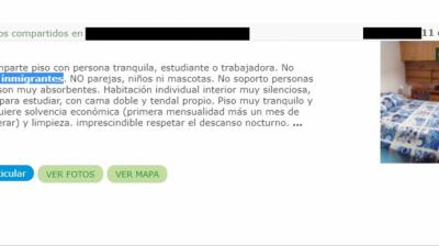 Anuncio en un portal de Internet.