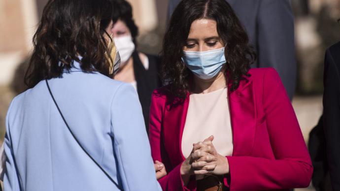 Isabel Díaz Ayuso en Aranjuez el 24 de marzo.