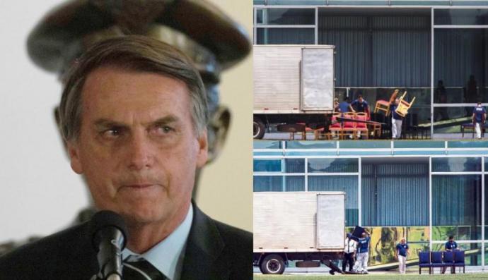En su nueva residencia, el ultraderechista Jair Bolsonaro no quiere nada rojo a la vista