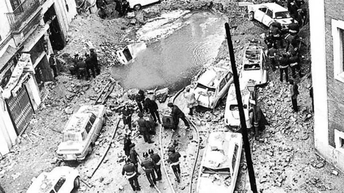 Escenario del atentado contra Carrero Blanco (imagen de archivo)