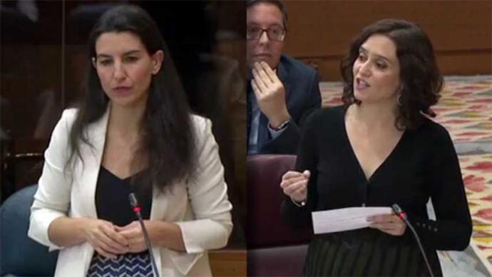 Ayuso se enzarza con Vox por el veto parental: 'Aquí no hay adoctrinamiento por más que HazteOir les haga el trabajito'