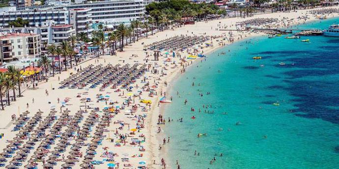 Playa de Magaluf en Mallorca