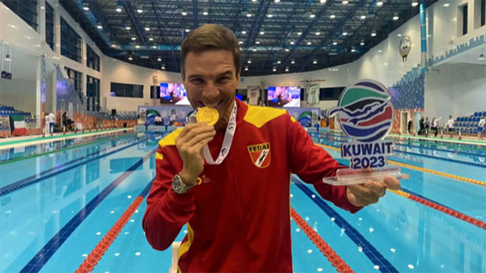 Campeón mundial en Apnea. Ignacio Peral, español (alicantino) y orgulloso de serlo