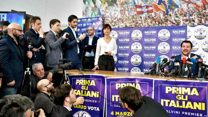 Liga y Cinco Estrellas se disputan el derecho a gobernar Italia