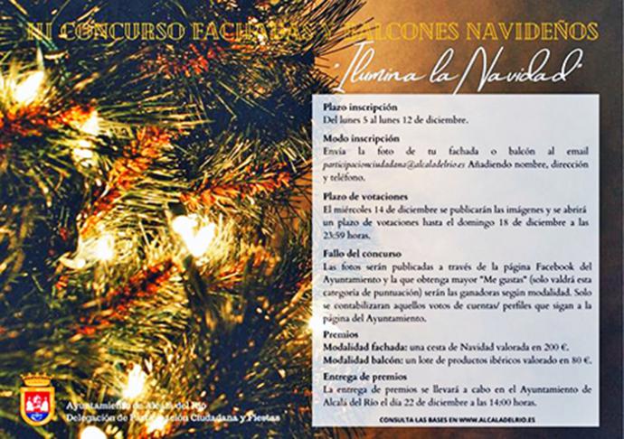 III Concurso de Fachadas y Balcones Navideños en la localidad de Alcalá del Río