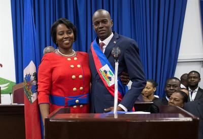 El presidente de Haití, Jovenel Moïse y la primera dama, Martine Moïse, en una imagen de archivo