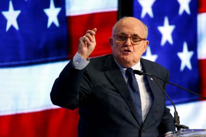 El abogado del presidente Donald Trump, Rudy Giuliani. 