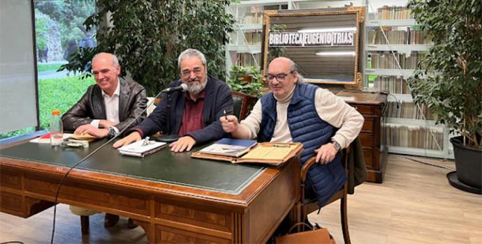 José María Muñoz Quirós y Paco Jerez. Dos libros de poemas presentados por Carlos Aganzo en la Biblioteca Eugenio Trías