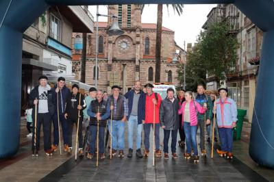 Trece participantes en la carrera en albarcas de Torrelavega