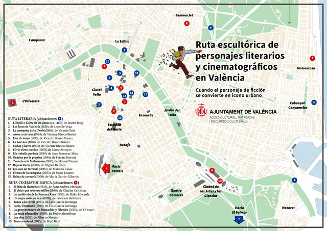 València da forma a sus relatos: cinco artistas finalistas darán vida a personajes literarios y cinematográficos en sus calles