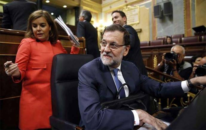 Presidente Rajoy y vicepresidenta Sáenz de Santa María