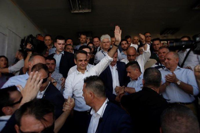 Triunfo de la derecha de Nueva Democracia, con su líder  Kyriakos Mitsotakis