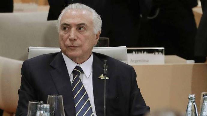Temer dice que 'la crisis económica no existe' en Brasil