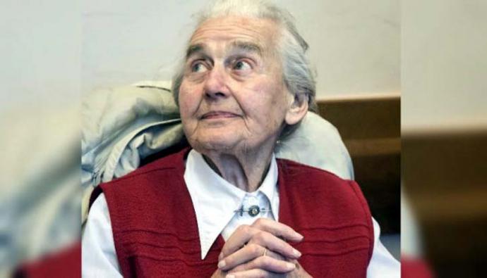 Ursula Haverbeck fue condenada en ocho ocasiones por asegurar que no existió sobre el genocidio judío por parte de los nazis.