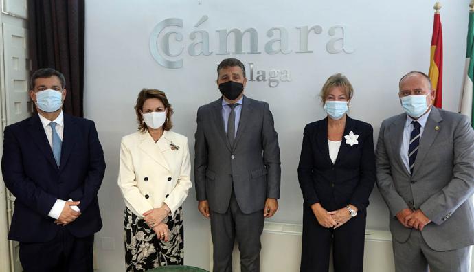 La embajadora de Costa Rica visita la Cámara de Comercio de Málaga
