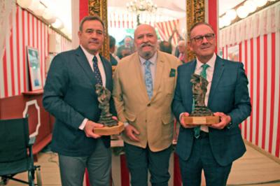 Dos reconocimientos en la caseta la Flamenca en el Real de la Feria de Sevilla