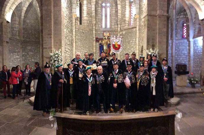 La Cofradía del Queso de Cantabria ganó el Jubileo en el Monasterio de Santo Toribio de Liébana