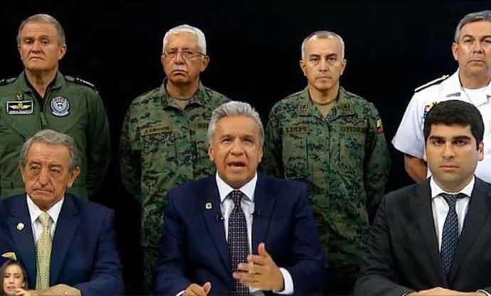 Ecuador: Lenin Moreno muda el Ejecutivo a Guayaquil y acusa a Maduro y Correa de querer desestabilizar al país