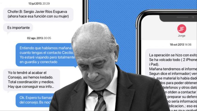 Los cuatro mensajes que implican a Jorge Fernández Díaz en el espionaje a Bárcenas