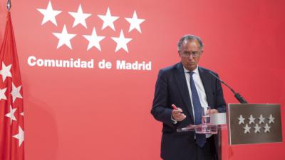 El portavoz de la Comunidad de Madrid, Enrique Ossorio.