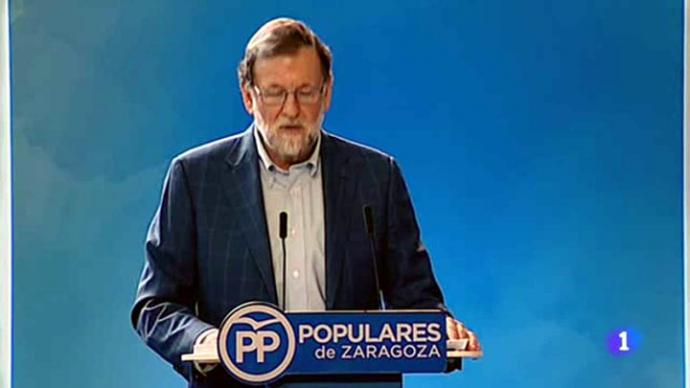 Rajoy, este domingo en la clausura de la Convención Nacional del PP en Sevilla. 