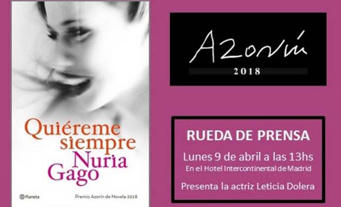 Nuria Gago, autora de la novela “Quiéreme siempre”, editada por Planeta
