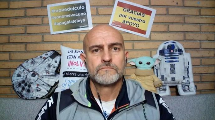 Rafael Navarro, el policía de Alicante negacionista con el coronavirus.