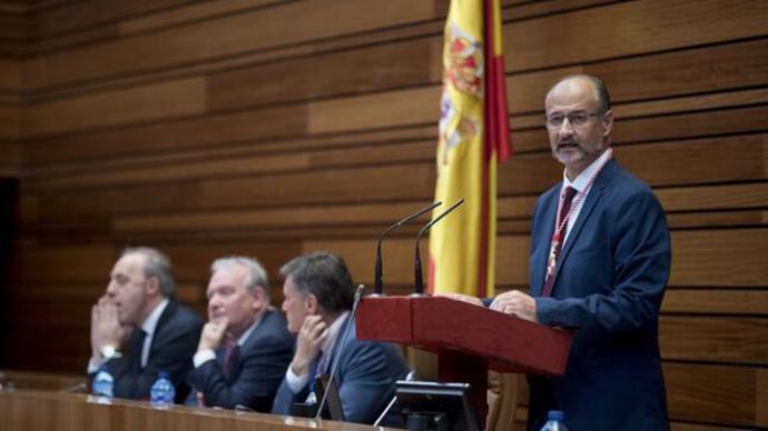 El presidente de las Cortes de Castilla y León, Luis Fuentes