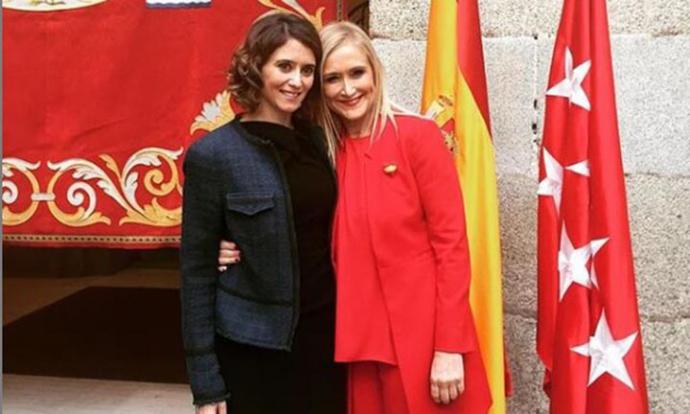 Isabel Díaz Ayuso y Cristina Cifuentes en una foto compartida por la primera en pleno caso Máster. / Instragram de Isabel Díaz Ayuso 