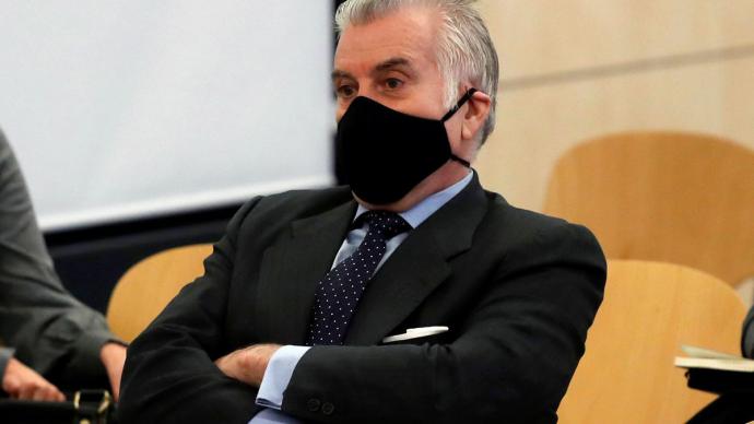 El extesorero del PP Luis Bárcenas durante el juicio por la presunta caja 'b' del PP Pool