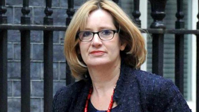 La ministra británica de Interior, Amber Rudd