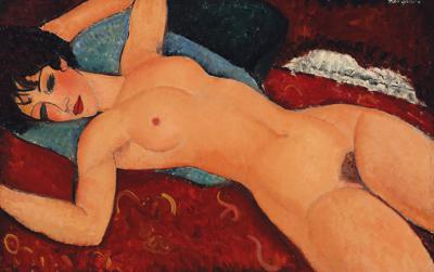 Denudo acostado, de Modigliani