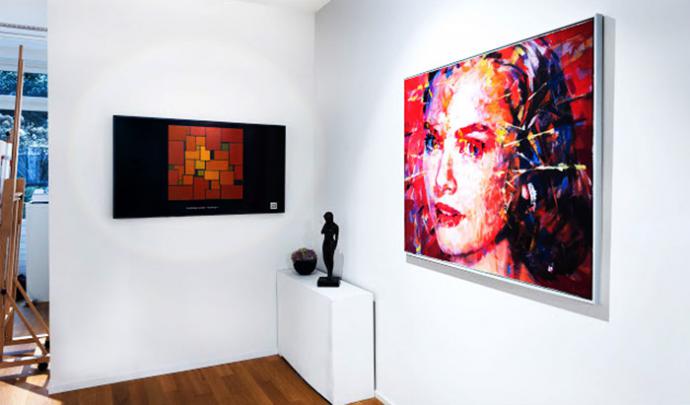 Guadalupe Luceño, expone tres obras de abstracción geométrica en Berlín. Quebec y Zug