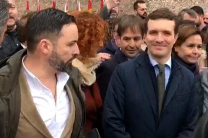 Abascal (i) y Casado, en una imagen de archivo