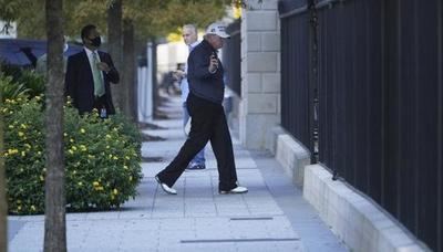 Trump jugaba al golf cuando recibió la noticia del triunfo de Joe Biden