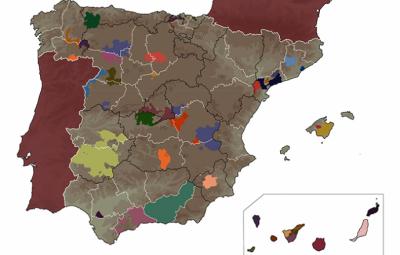 Mapa de las Pequeñas D.O.S