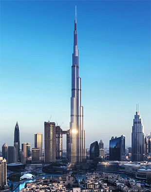 El rascacielos Burj Khalifa, el edificio mas alto del mundo