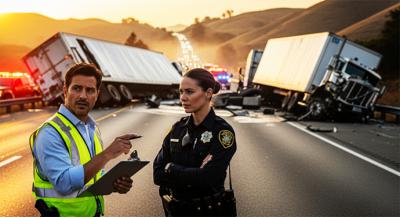 Accidentes de camiones en California bloquean autopistas y activan nuevas alertas